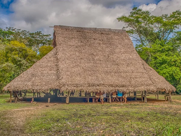 Iquitos Peru Mar 2018 House Yagua Tribe Indian — 스톡 사진