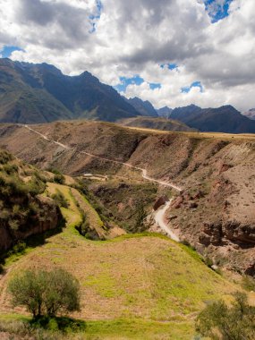 Moray harabeleri yakınlarındaki And Dağları 'nda, İnkalar' ın kutsal vadisi Peru 'da. Güney Amerika.