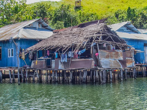 Jayapura Indonézia 2015 Január Stilt Houses Kampung Ayapo Lake Sentani — Stock Fotó