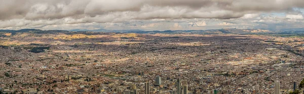 Bogota Colombia September 2019 Panoramic View Center Bogota Top Monserrate — Stock Photo, Image