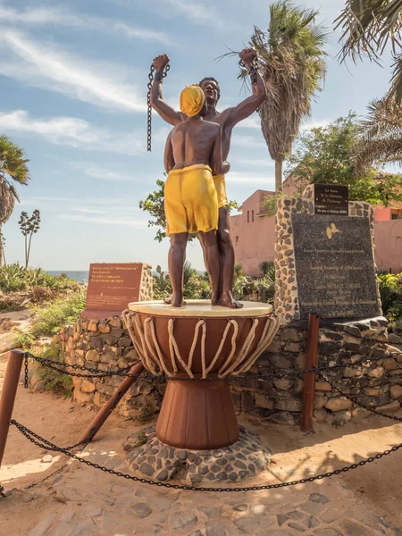Goree Senegal Febrero 2019 Monumento Libertad Esclavitud Isla Maison Des — Foto de Stock