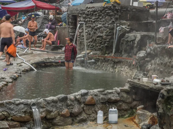Wulai Tchaj Wan Října 2016 Veřejné Bazény Vodou Horkých Pramenů — Stock fotografie