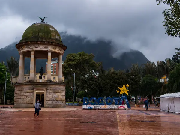 Bogotá Colombia Noviembre 2022 Estatua Simon Bolivar Parque Los Periodistas — Foto de Stock
