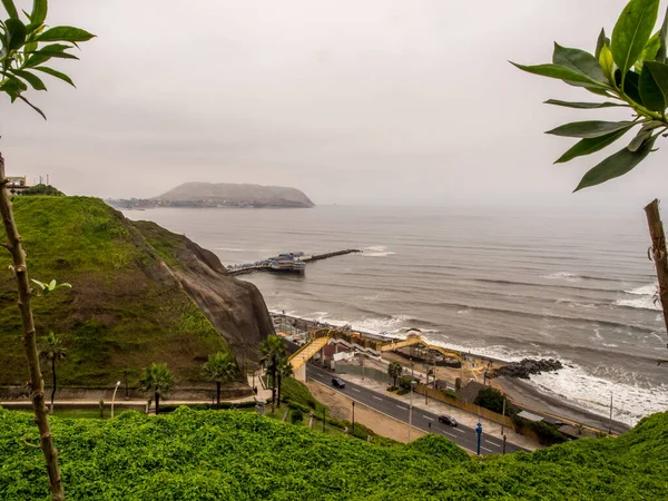 Lima Pérou Mai 2016 Belle Vue Sur Littoral Lima Depuis — Photo