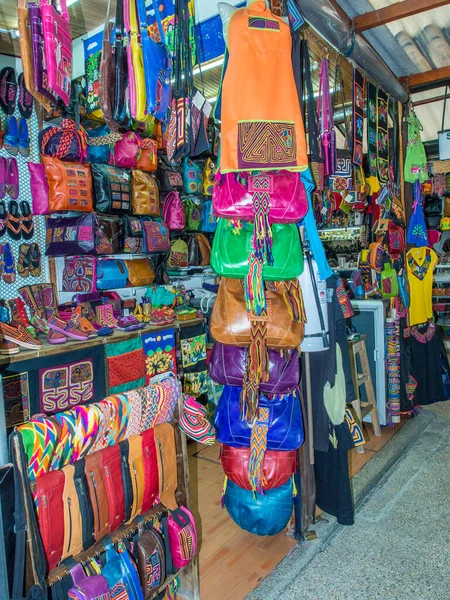 Bogotá Colombia Mayo 2016 Colorida Artesanía Los Puestos — Foto de Stock