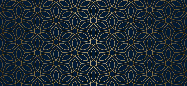 Luxuriöses Florales Nahtloses Muster Abstrakter Geometrischer Hintergrund Minimalistischem Linearen Stil — Stockvektor