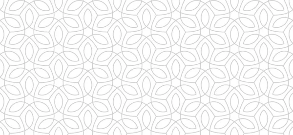 Padrão Sem Costura Floral Luxo Fundo Geométrico Abstrato Estilo Linear — Vetor de Stock