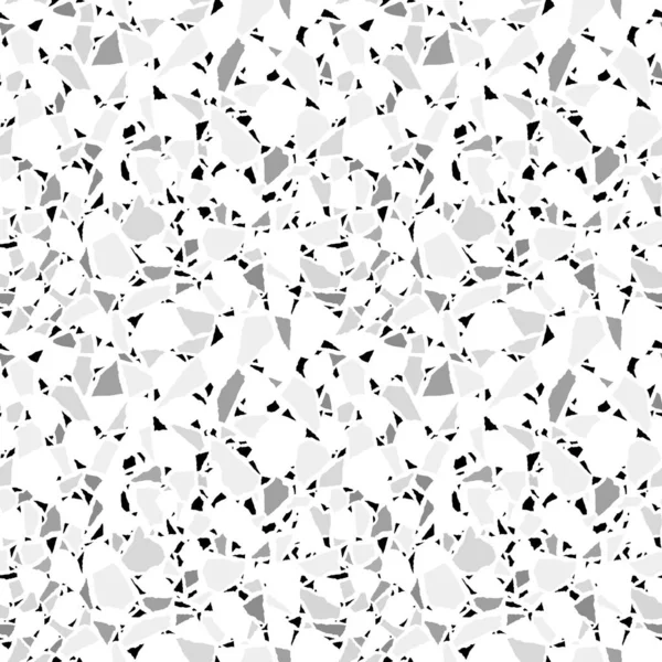 Nahtloses Terrazzo Muster Moderne Einfarbige Fliesentextur Vektor Abstrakten Hintergrund Eps — Stockvektor
