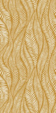 Luxury seamless pattern with palm leaves. Modern stylish floral background. Vector illustration.