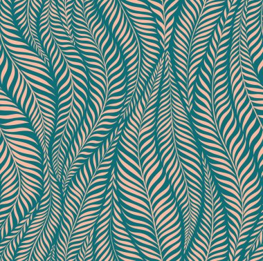 Luxury seamless pattern with palm leaves. Modern stylish floral background. Vector illustration.