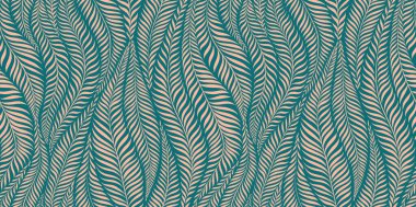 Luxury seamless pattern with palm leaves. Modern stylish floral background. Vector illustration.