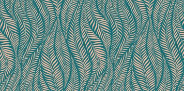 Luxury seamless pattern with palm leaves. Modern stylish floral background. Vector illustration. clipart