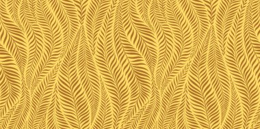 Luxury seamless pattern with palm leaves. Modern stylish floral background. Vector illustration.