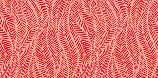 Розкішний Безшовний Візерунок Пальмовим Листям Сучасний Стильний Квітковий Фон Векторні — стоковий вектор