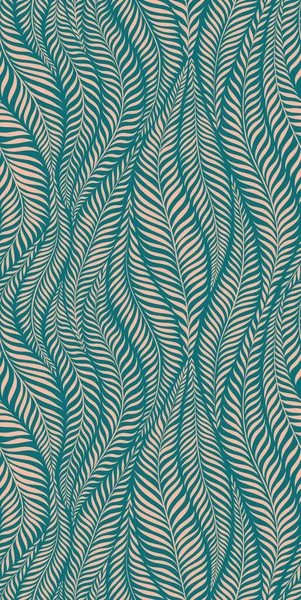 Luxury Seamless Pattern Palm Leaves Modern Stylish Floral Background Vector — Stock Vector