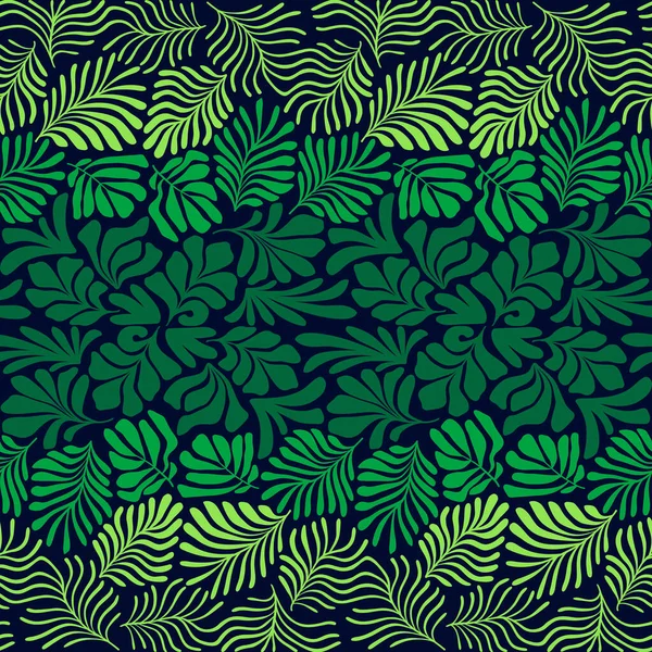 Contexto Abstrato Moderno Com Folhas Palmeira Tropicais Estilo Matisse Padrão —  Vetores de Stock
