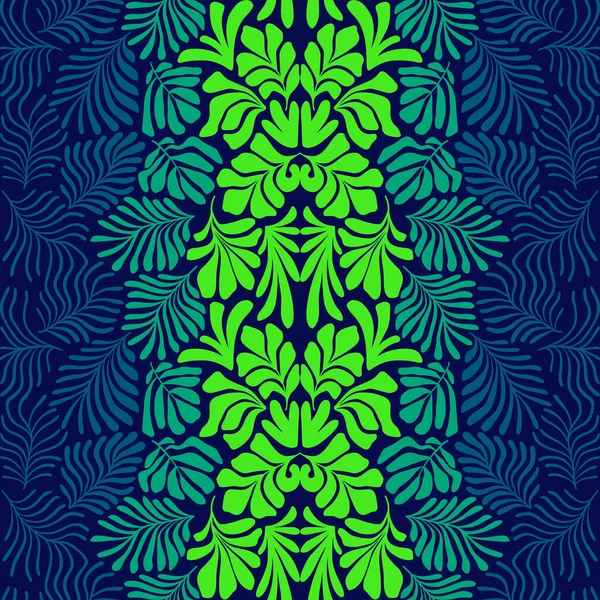Fond Abstrait Moderne Avec Des Feuilles Palmier Tropical Dans Style — Image vectorielle