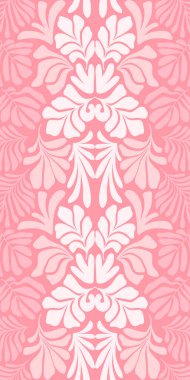 Modern soyut arka plan ve tropik palmiye yaprakları Matisse tarzında. İskandinavya 'nın kestiği elementlerle kusursuz bir şablon. El çizimi çağdaş sanat kolajı.