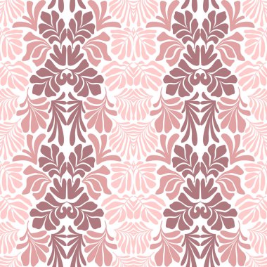 Modern soyut arka plan ve tropik palmiye yaprakları Matisse tarzında. İskandinavya 'nın kestiği elementlerle kusursuz bir şablon. El çizimi çağdaş sanat kolajı.