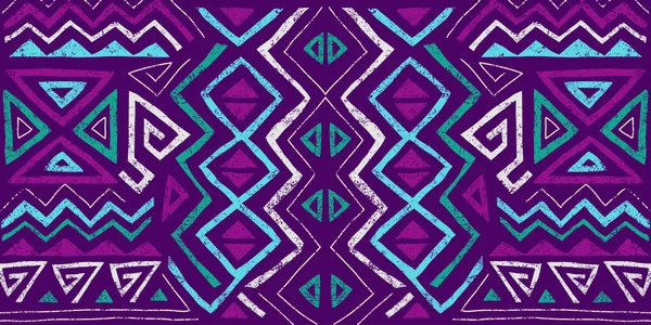 部族スタイルのアフリカ民族のシームレスなパターン グラウンジテクスチャのトレンド抽象幾何学的背景 カバー 包むことのための独特な設計要素 — ストックベクタ
