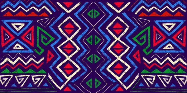 部族スタイルのアフリカ民族のシームレスなパターン グラウンジテクスチャのトレンド抽象幾何学的背景 カバー 包むことのための独特な設計要素 ストックベクター