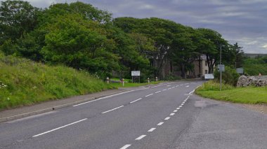 İskoçya 'nın Sutherland ilçesindeki Helmsdale' de güzel bir dağ geçidi..
