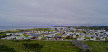 Moray Firth 'ün güney kıyısı Covesea' da Lossiemouth, Moray, İskoçya yakınlarında..