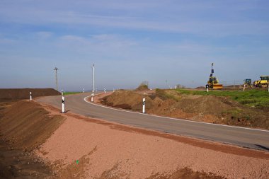 Friedrichsschwerz yakınlarındaki A143 'ün inşaat alanında yol işareti..