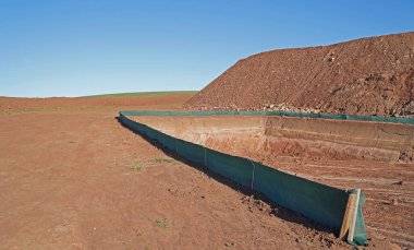 Friedrichsschwerz yakınlarındaki şantiyedeki su havzasını yakala.