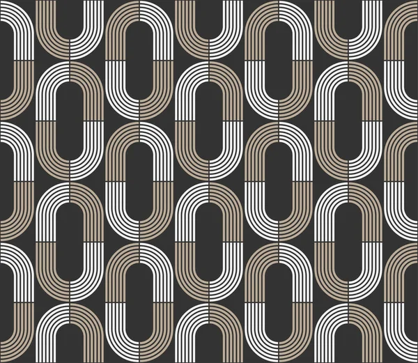 Kusursuz desen. Modern stil soyut doku. Çizgili elementlerden geometrik fayanslar tekrar ediyor. vektör illüstrasyonu