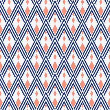 Geometrik şekilli kusursuz desen, vektör illüstrasyonu, duvar kağıdı vektörü