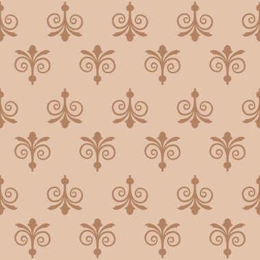 Çiçekli süslemelerle kusursuz desen. vektör illüstrasyonu, duvar kağıdı