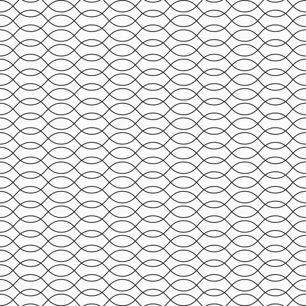 Tekstil Baskı Için Siyah Beyaz Renklerde Geometrik Dikişsiz Vektör Deseni — Stok Vektör