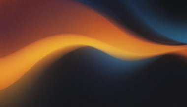 Büyüleyici Portakal ve Mavi Gradyan Dalgaları