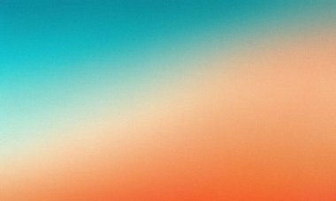 Sanatsal Tasarımlar İçin Sıcak Turuncu ve Havalı Turkuaz Gradyan Arkaplanı