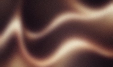 Koyu arkaplanda sıcak renkli dalgalı çizgiler - Soyut tasarım