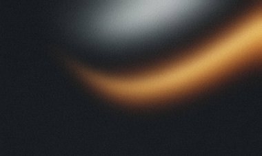 Karanlık Arkaplanda Ilık Işıldayan Yay ile Karamsar Görüntü