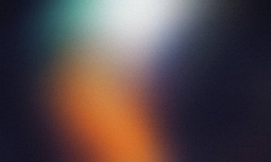 Sıcak Turuncu ve Mavi Yeşil Bulanık Soyut Arkaplan Tonu