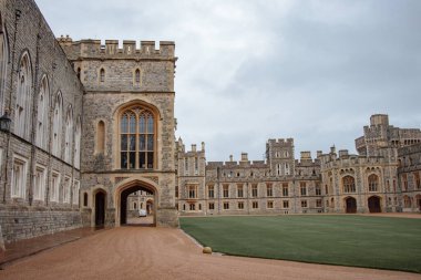 Windsor, UK, December 22nd 2022 - yard at Windsor Castle clipart