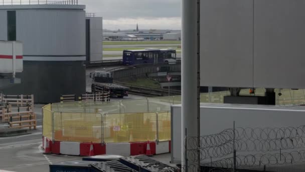 Londen Engeland November 2023 Heathrow Airport Start Landingsbanen Hoge Kwaliteit — Stockvideo