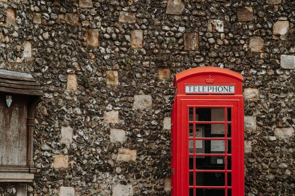 Die Ikonische Britische Telefonzelle Hochwertiges Foto Stockfoto