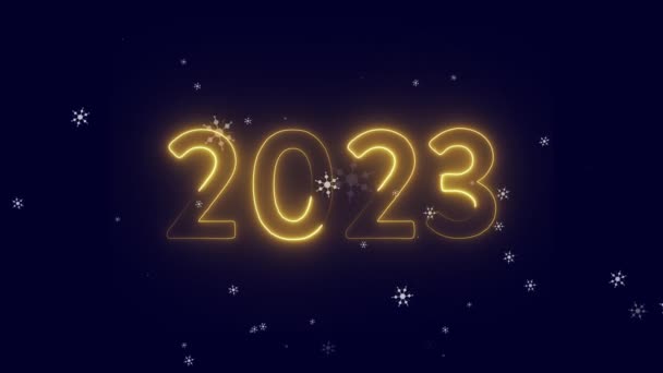 Boldog Évet 2023 Animáció — Stock videók