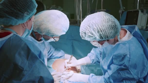 Hospital Ginecología Maternidad Experiencia Cesárea Anestesia Salud Femenina Médicos Calificados — Vídeo de stock