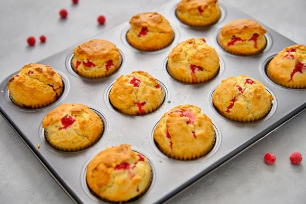 Kırmızı üzümlü çörekler yakın çekim için.