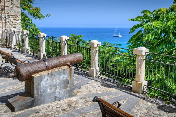 View Terrace Cannon City Walls Tropea Calabria Italy — Stock Photo, Image