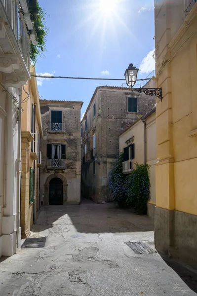 トロピーの古い家 カラブリア イタリア ストック写真