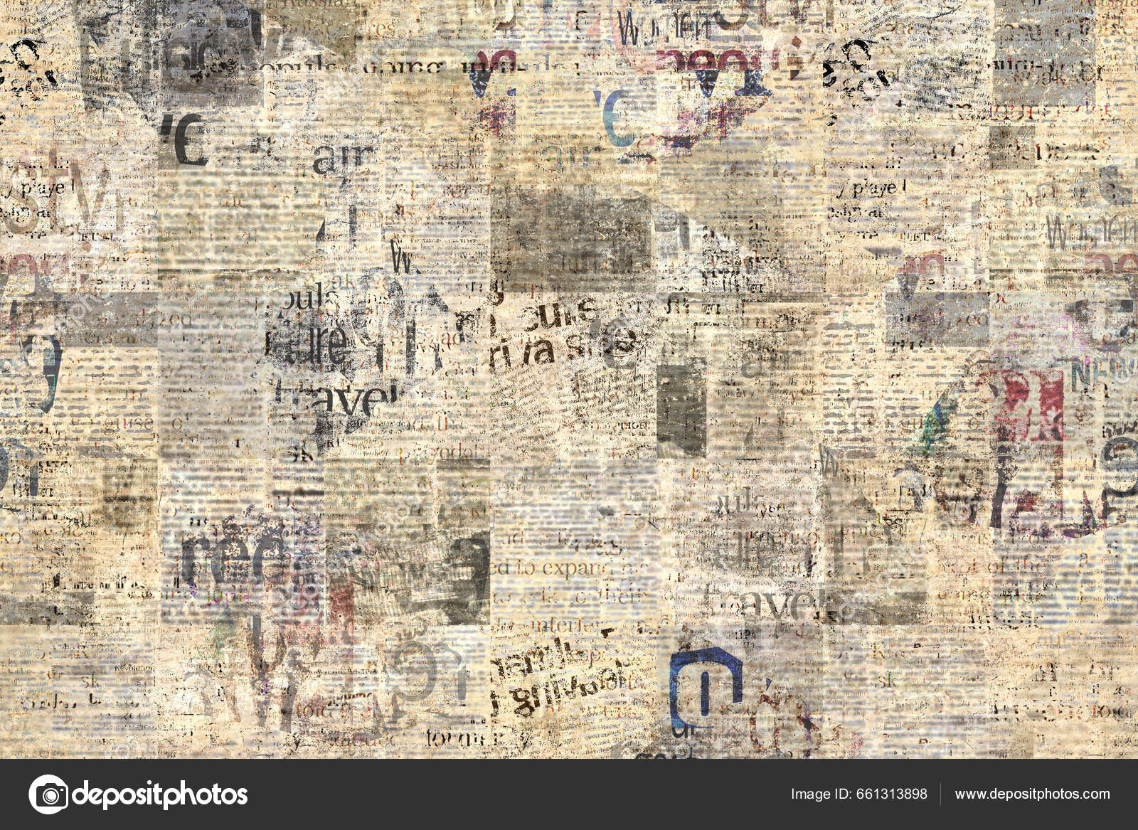 Old grunge newspaper paper textured horizontal background, Stock Photo,  Picture And Low Budget Royalty Free Image. Pic. ESY-062037252