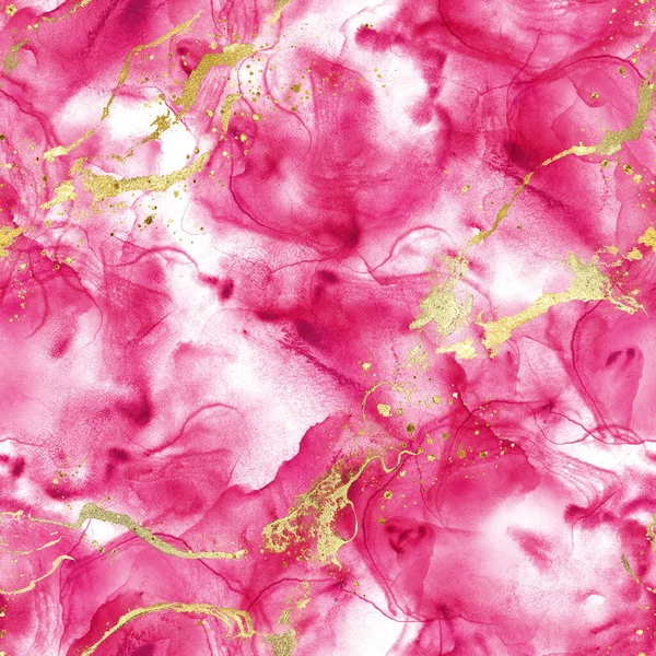 Absztrakt Akvarell Grunge Luxus Háttér Kézzel Rajzolt Rózsaszín Arany Csillogás — Stock Fotó
