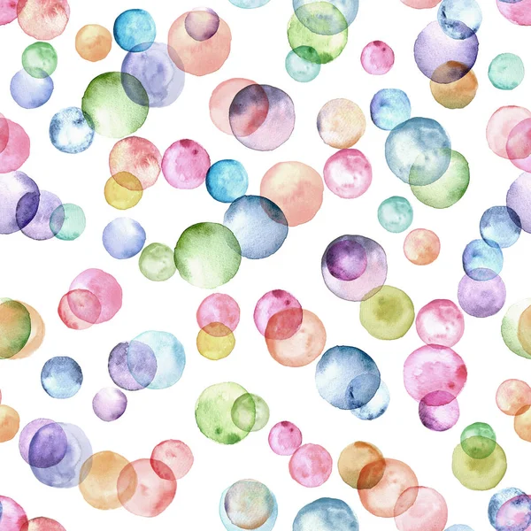 Abstract Watercolor Birthday Party Background Hand Drawn Multicolor Geometric Shapes — Stock Photo, Image