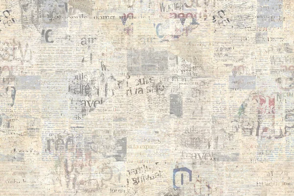 Vintage Grunge Zeitungspapier Textur Hintergrund Verschwommener Alter Zeitungshintergrund Eine Unlesbare — Stockfoto